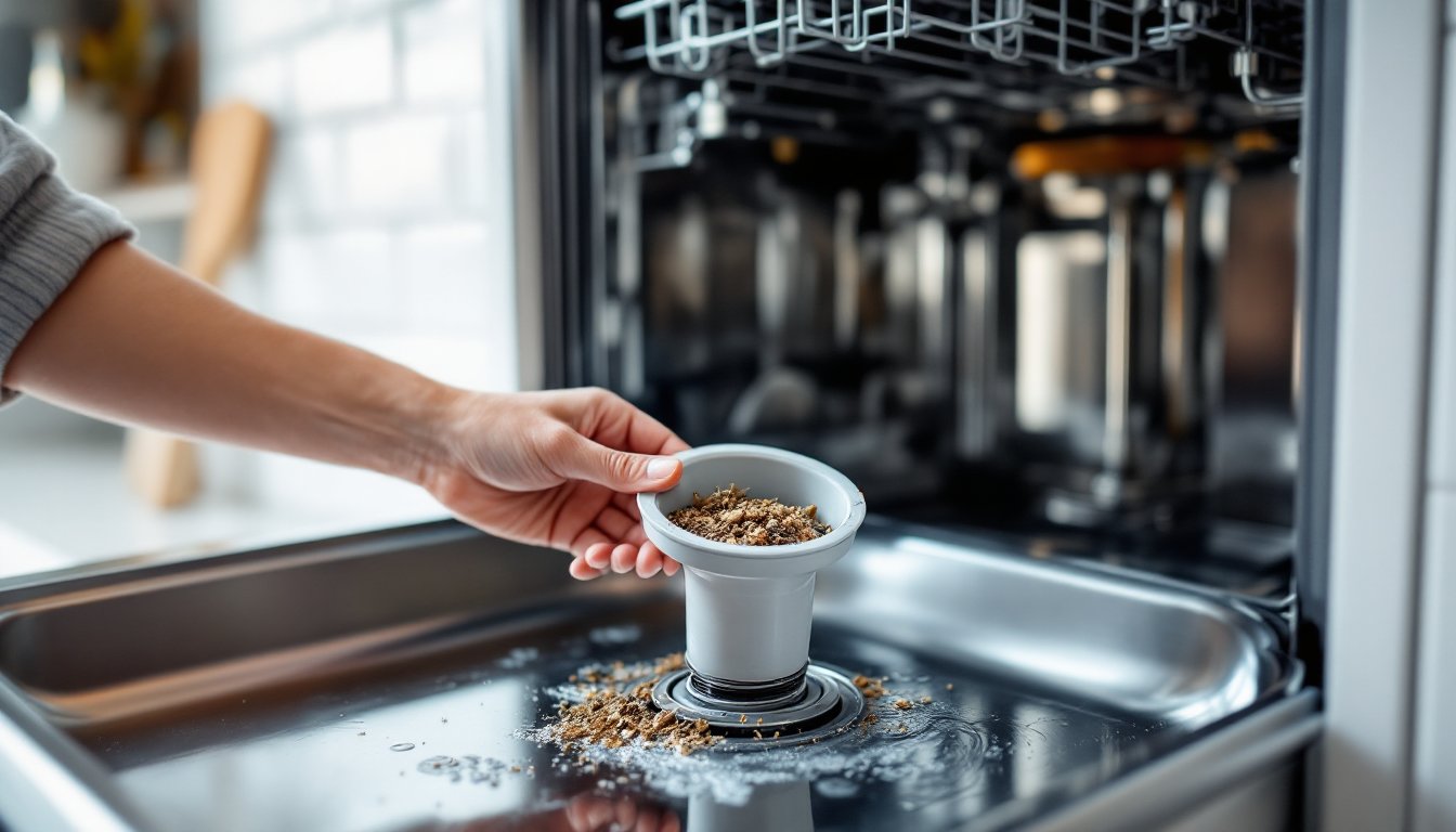 dishwasher water is not draining